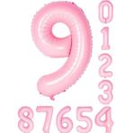 Rakam Folyo Balon 34 inç 76-82 cm (Pembe, 9)