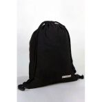 Rakerplus 35x40 cm Siyah Ham Bez Büzgülü Unisex Sırt Ayakkabı Çantası