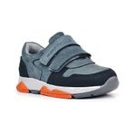 Rakerplus Hakiki Deri Koyu Gri Çocuk Cırtlı Sneakers Spor Ayakkabı Gri