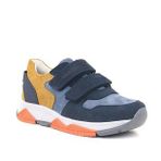Rakerplus Hakiki Deri Lacivert Taba Çocuk Sneakers Spor Ayakkabı
