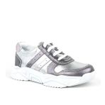 Rakerplus Hakiki Deri Platin Pembe Kalın Taban Kız Çocuk Sneakers Ayakkabı