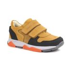 Rakerplus Hakiki Deri Sarı Siyah Çocuk Sneakers Spor Ayakkabı Sari