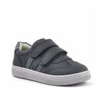 Rakerplus Hakiki Deri Siyah Cırtlı Çocuk Spor Ayakkabı Sneaker
