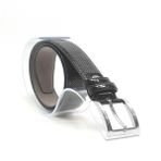 Rakerplus Siyah 3 cm Klasik Metal Tokalı Rugan Erkek Çocuk Kemer