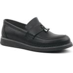 Rakerplus Siyah Mat Loafer Klasik Çocuk Ayakkabısı