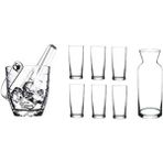 Rakı Bardak Ve Buz Kovası Seti 9 Prç