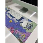 Rakkun Shop Mouse Pad, 30X70 Cm, Halı Desen Baskılı, Kaymaz Taban, Dikişsiz Kenar, Ergonomik, Ofis ve Oyuncular Için (Kırmızı Halı) - cartoon - Çok Renkli
