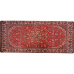 Rakkun Shop Mouse Pad, 30X70 Cm, Halı Desen Baskılı, Kaymaz Taban, Dikişsiz Kenar, Ergonomik, Ofis ve Oyuncular Için (Kırmızı Halı) - kırmızı çiçek