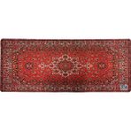 Rakkun Shop Mouse Pad, 30X70 Cm, Halı Desen Baskılı, Kaymaz Taban, Dikişsiz Kenar, Ergonomik, Ofis ve Oyuncular Için (Kırmızı Halı)
