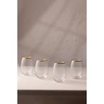 Rakle Astoria Gold 4'lü Su Bardağı Seti 350 cc - 4 Adet - 350 ml