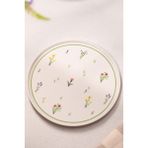 Rakle Botanical Seramik 4'lü Servis Tabağı Seti 26,5 cm - Beyaz