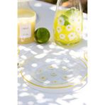 Rakle Fiona 4'lü Cam Pasta Tabağı Seti 19 CM Şeffaf