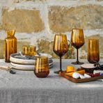 Rakle New Iconic 4'lü Amber 490 ml Ayaklı Bardak