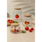 Rakle Pomodoro 3'lü 970-630-430 cc Kavanoz Seti