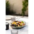 RAKLE Splendid Premium Salata Kasesi Seti - Füme Kristal Cam - 2 Parça 25cm/30cm - El İşçiliği Detaylar - Salata ve Meze Servisi