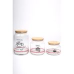 Rakle Toskana Jar 3'lü Kavanoz Seti 970 cc/ 635 cc/ 430 cc - Şeffaf - 3 Adet