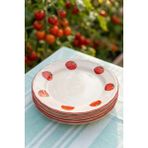 Rakle x Bengi Kurtcebe Pomodoro Stoneware 4'lü Pasta Tabağı Seti 21 cm