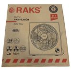 Raks BF9 Sabit 2 Kademeli Siyah Vantilatör