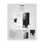Raks Ilıca 11 Dilim Fanlı Yağlı Radyatör 2800 watt-500 watt Fan Devrilme Emniyetli Termostatlı