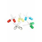 Rakun Robotik 10 Adet 5 mm Kırmızı Sarı Yeşil Mavi Beyaz Led Seti