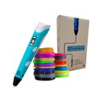 Rakun Robotik Mavi 3D Pen 3 Boyutlu 3D Kalem