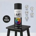 Ral9005 Siyah Prof. Sprey Boya Metal Ahşap Taş Plastik Ve Cam Yüzeylere Uygun Spray Boya 400 Ml