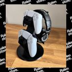Ralen PS5 Gamepad Dualsense 2'li + Kulaklık Stand Siyah Renk | 23cm ( Yüksek Kalite 3D Baskı PLA )