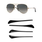 ralhaywi Gözlük Sunglass Tapınak Uç İpuçları, 2 Çift Gözlük Değiştirme Kaymaz Kulak Çorapları Ray-Ban Aviator için Tude Kol Güneş Gözlüğü Çerçevesi/Yuvarlak İnce Metal Gözlük Güneş Gözlüğü Çerçevesi