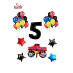 Ralli Arabalı 5 Yaş Folyolu Renkli Parti Seti