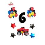 Ralli Arabalı 6 Yaş Folyolu Renkli Parti Seti