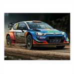 Ralli Arabası Aksiyonu Tasarım Ahşap Tablo 25cmX 35cm
