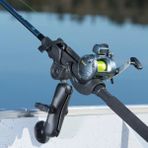 Ram Rod 2000 Olta Kamışı Çift Bilyalı Montaj Tutucu Sistemi RAM-117 Balıkçı Tutacağı - Siyah