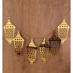 Ramazan Özel Dekoratif Altın Pleksi Duvar Süsü 6'lı Set