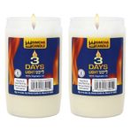 Rambue 3 Günlük Yartzeit Mum -2'li Paket - 72 Saat Kosher Anıtı Yizkor Mumları Yom Kipur Yom Tov için Plastik Kavanozda