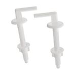 Ramdet Klozet Kapağı Montaj Vidası Seti 4 Parça 2 Adet 10 cm Pvc Klozet Kapağı Montaj Vidası - Beyaz