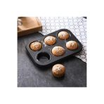 Ramdet Nakres 6 Bölmeli Yanmaz Ve Yapışmaz Kek Kapsülü Yapışmaz Mini Tart Kek Kapsülü Muffin Ekler Kalıbı 26-18 Cm