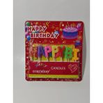 Ramdet Nakres Happy Birthday Yazılı Renkli Pasta Mumu Yaş Pasta Mumu Pasta Süsü Çok Renkli