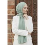 Ramellia Mint Yeşili Bambu Şal – Ultra Hafif, Nefes Alan, Kaymaz Yapı Bambu Kraş Şal