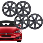 Ramm Tesla Model Y ARCEO Jant Kapağı Seti - 19 İnç - Mat Siyah- Model Y Legacy 2020-2024 - 19 inç