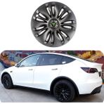 Ramm Tesla Model Y Flux Jant Kapağı Seti - 19 Inç - Mat Siyah