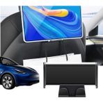 Ramm Tesla Model Y - Model 3 Koltuk Arkasına Takılan Tablet Tutucu ve Ikili Kanca - Siyah