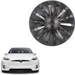 Ramm Tesla Model Y Solar Jant Kapağı - 19 Inç - Mat Siyah - 4 Adet Set