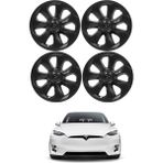 Ramm Tesla Model Y Solstıce Jant Kapağı - 19 Inç - Mat Siyah - 4 Adet Set