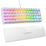 Rampage Ally K11 Beyaz Rainbow Q Gaming Kablolu Oyuncu Klavye Bilek Destekli Blue Switch