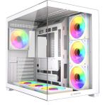 Rampage Ares ARGB Temperli Cam 750 W ATX Gaming Bilgisayar Kasası