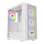 Rampage Beta Mesh 650W 80+ Beyaz Temperli Cam 4x120mm ARGB Fan ATX Mid-Tower Gaming (Oyuncu) Kasası