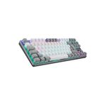 Rampage Beyaz/gri Kırmızı Red Switch Rainbow 87 Tuş Tkl Mekanik Gaming Oyuncu Klavyesi Kompakt Snug K14