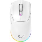 Rampage Bluetooth-kablosuz-kablolu Rgb Şarjlı 24000 Dpı 3311 Hafif Gaming Mouse Oyuncu Mouse Beyaz Prote M5