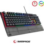 Rampage Carbon Mekanik Rgb Q Bilek Destekli Red Switch Gaming Oyuncu Klavye