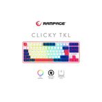Rampage Clicky TKL Mekanik Hisli RGB Türkçe Q Membrane Oyuncu Klavyesi